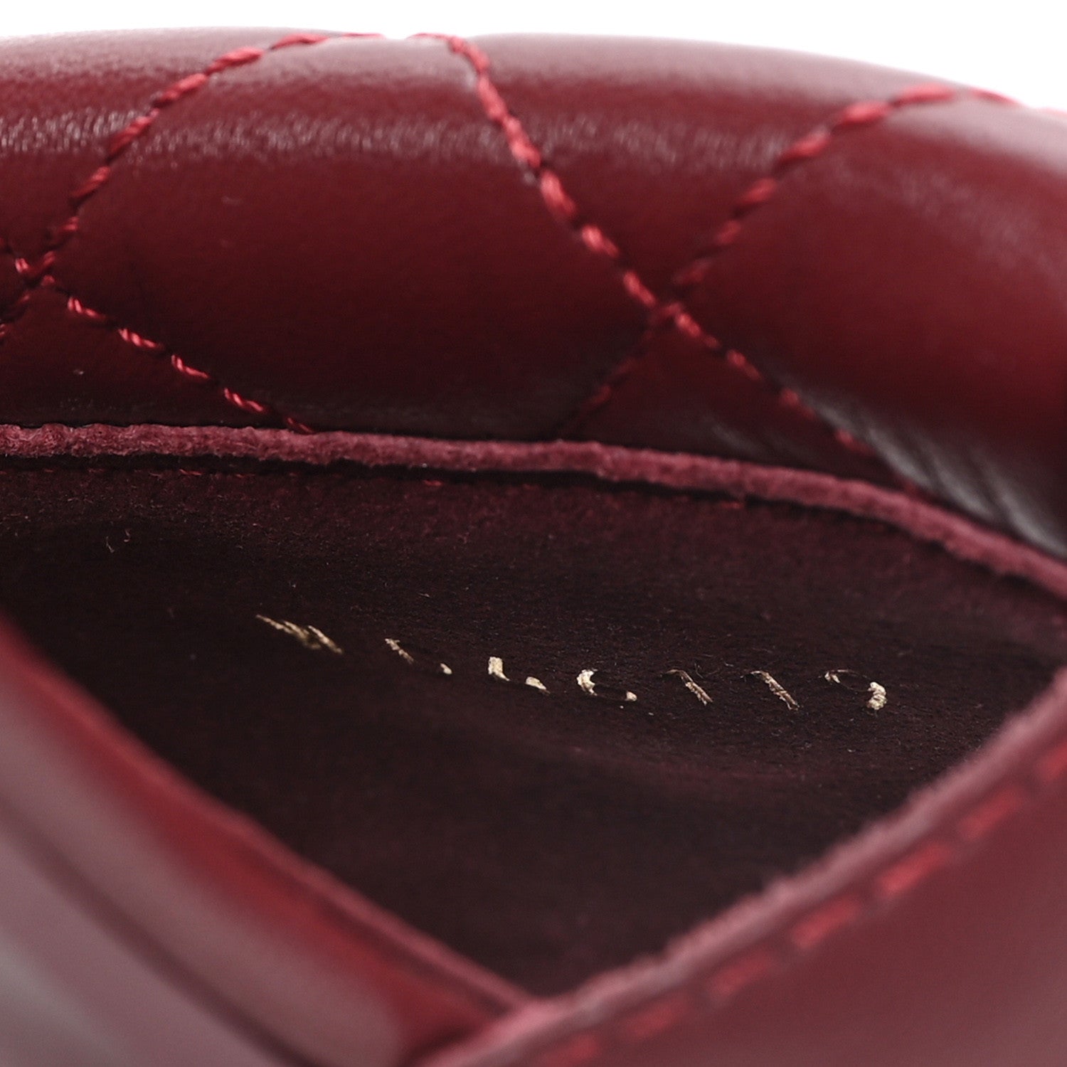 Chanel Lambskin Quilted Turnlock Flat Mules 35 Burgundy 9 of 10