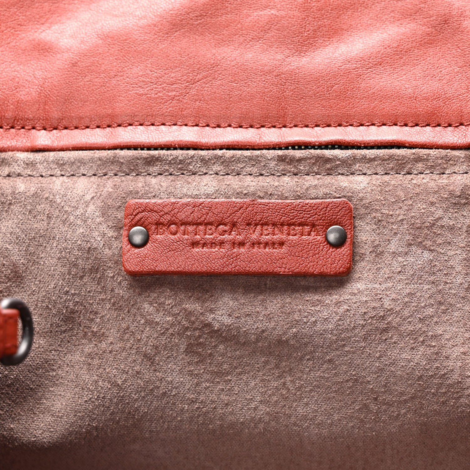 Bottega Veneta Calfskin Nappa Intrecciato Tote Brique Flamingo Truffle 6 of 11