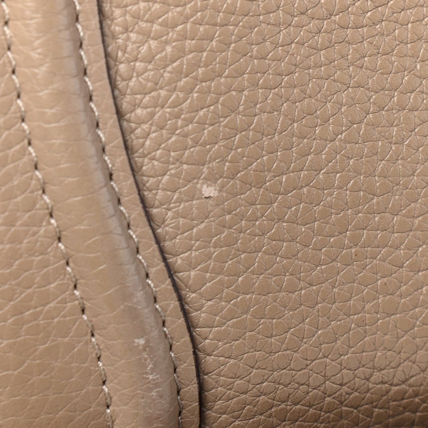 Drummed Calfskin Nano Luggage Dune