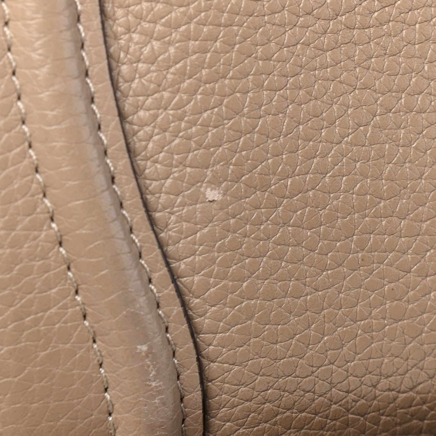 Celine Drummed Calfskin Nano Luggage Dune 6 of 8