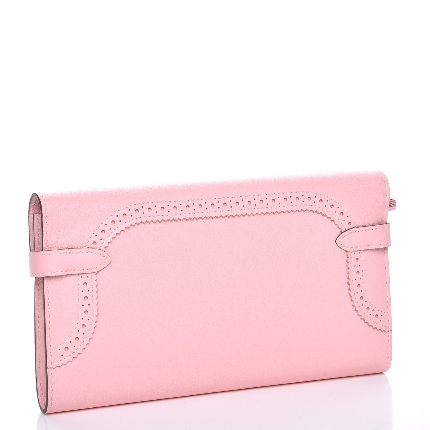 Hermes Swift Ghillies Kelly Longue Wallet Rose Sakura 3 of 8
