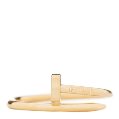 Cartier 18K Yellow Gold Small Juste Un Clou Ring 56 7.5 1 of 5