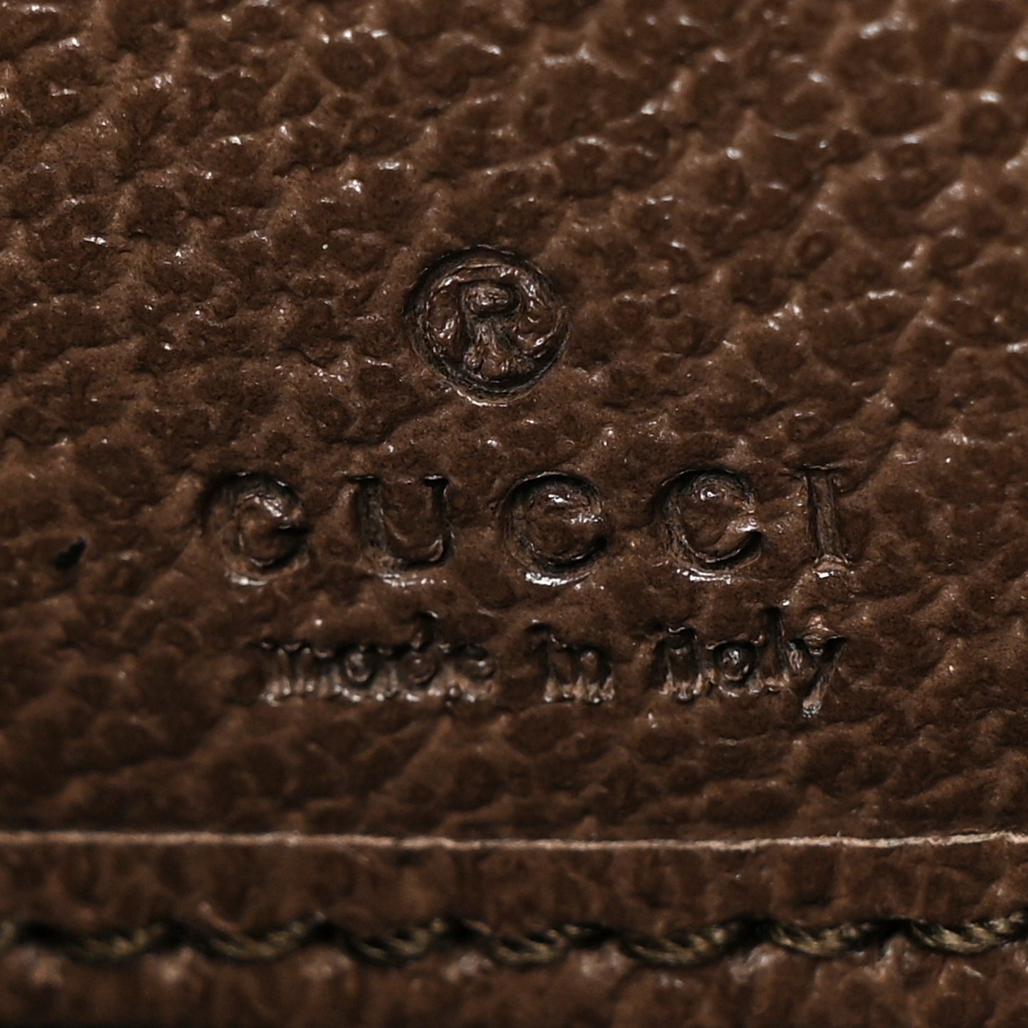 GG Supreme Monogram Web Ophidia Zip Around Wallet Brown