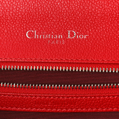Christian Dior Grained Calfskin Small Diorama Flap Bag Red 6 of 13