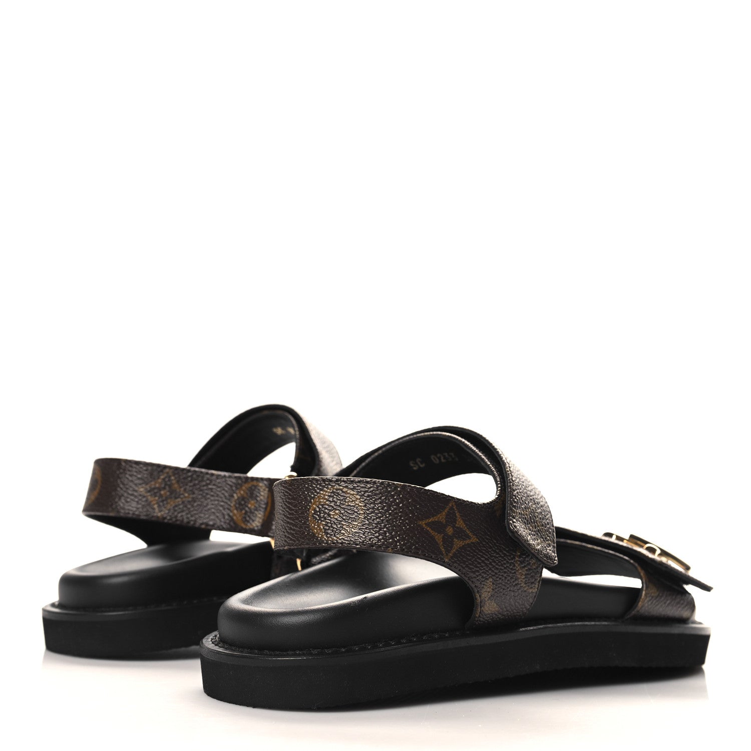 Louis Vuitton Monogram LV Sunset Comfort Flat Sandals 38 Cacao Brown 5 of 9