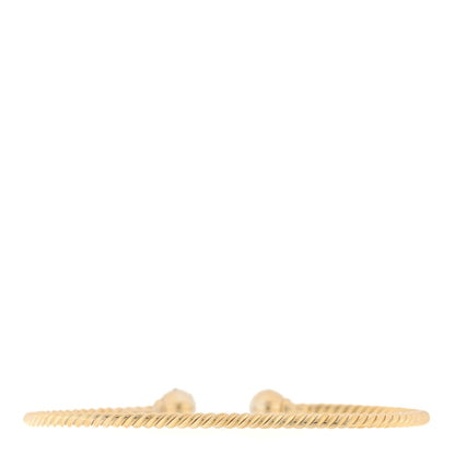 David Yurman 18K Yellow Gold Diamond 6mm Solari Bracelet 2 of 3