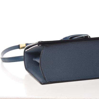 Loewe Grained Calfskin Medium Barcelona Shoulder Bag Indigo 7 of 10