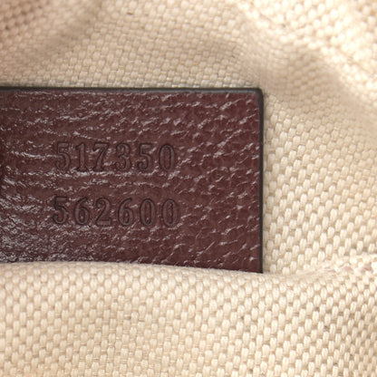 Gucci Monogram Textured Dollar Calfskin Web Mini Ophidia Shoulder Bag Sahara Rubino Chardonnay 10 of 10