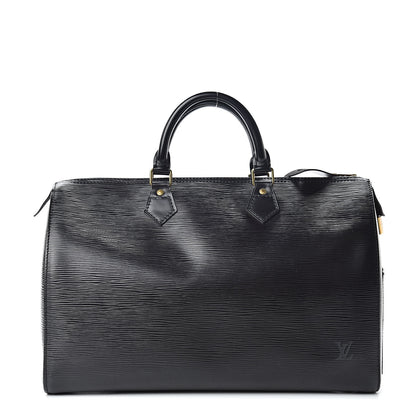 Louis Vuitton Epi Speedy 35 Black 1 of 15