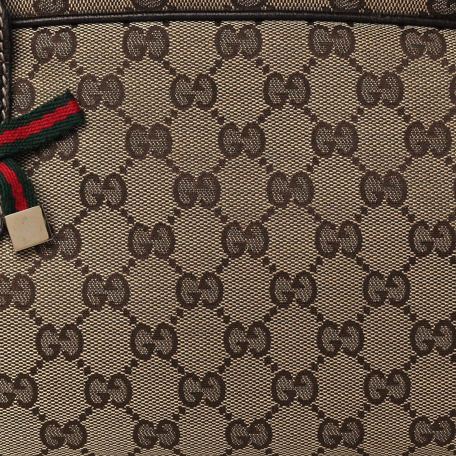 Gucci Monogram Small Princy Satchel Dark Brown 7 of 11