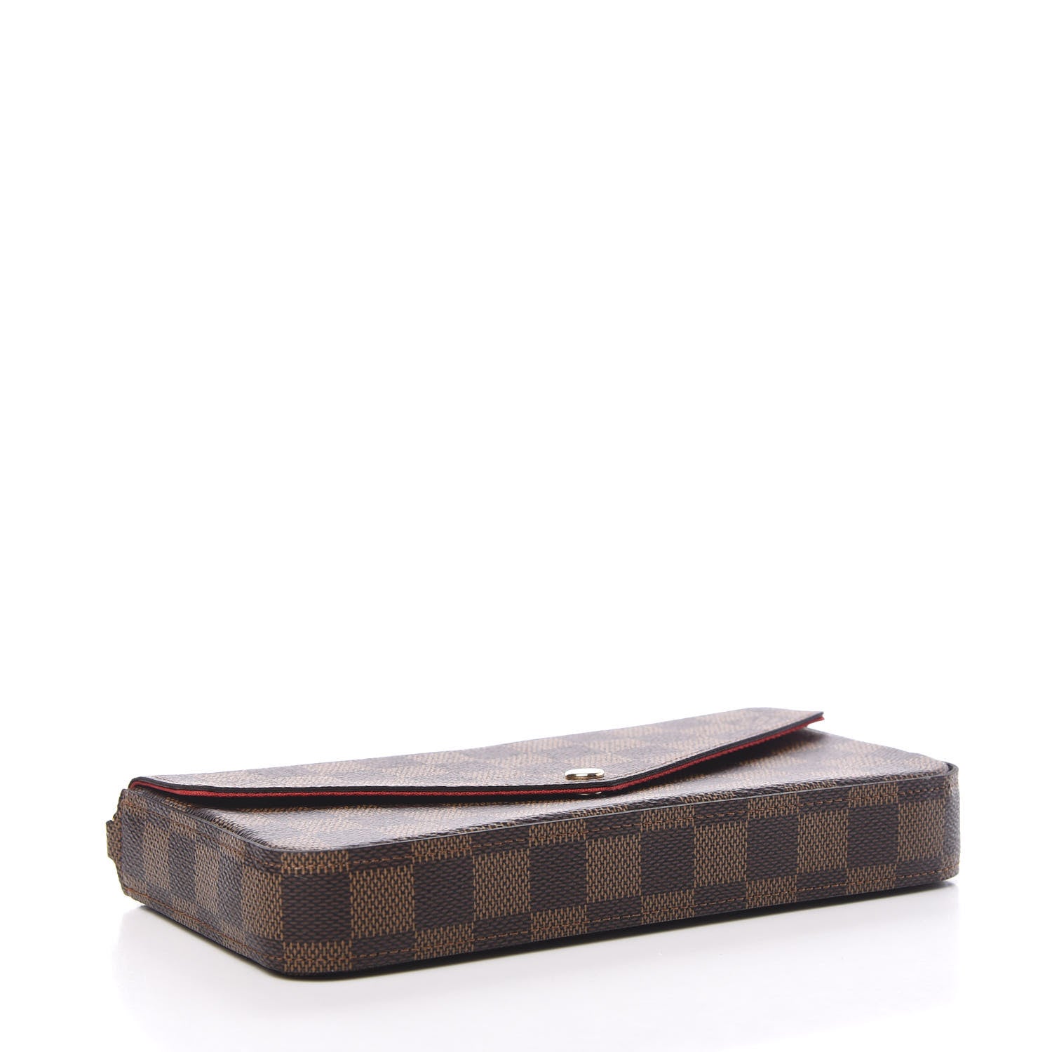 Louis Vuitton Damier Ebene Pochette Felicie Chain Wallet 4 of 12