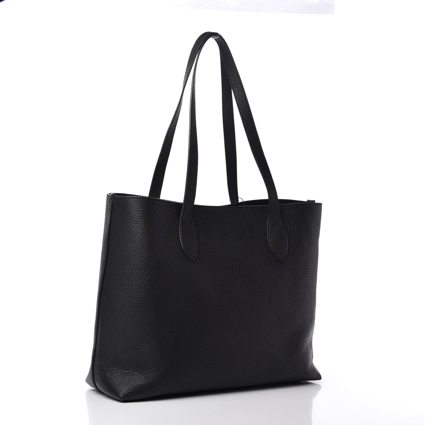 Grainy Calfskin Remington Tote Black
