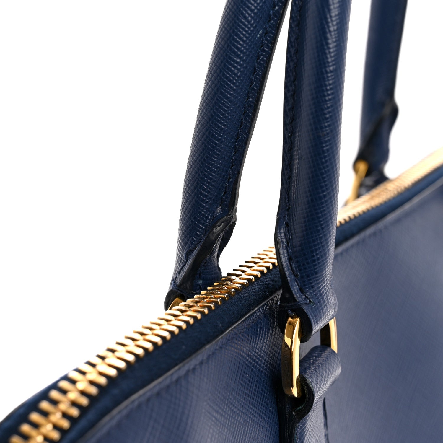 Prada Saffiano Lux Large Promenade Tote Bluette 11 of 15