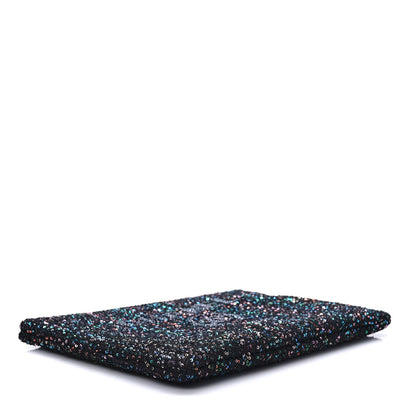 Chanel Canvas Sequin Medium Deauville Cosmetic Pouch Black 4 of 7