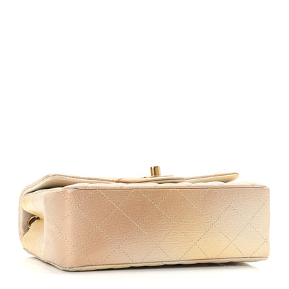 Chanel Metallic Goatskin Quilted Mini Rectangular Flap Gold 4 of 11