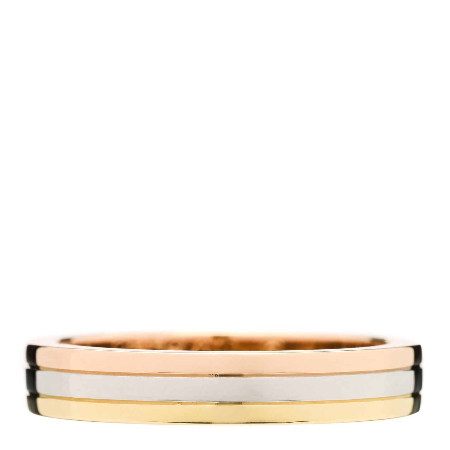18K Pink White Yellow Gold 3.5mm Vendome Louis Cartier Wedding Band Ring 50 5.25