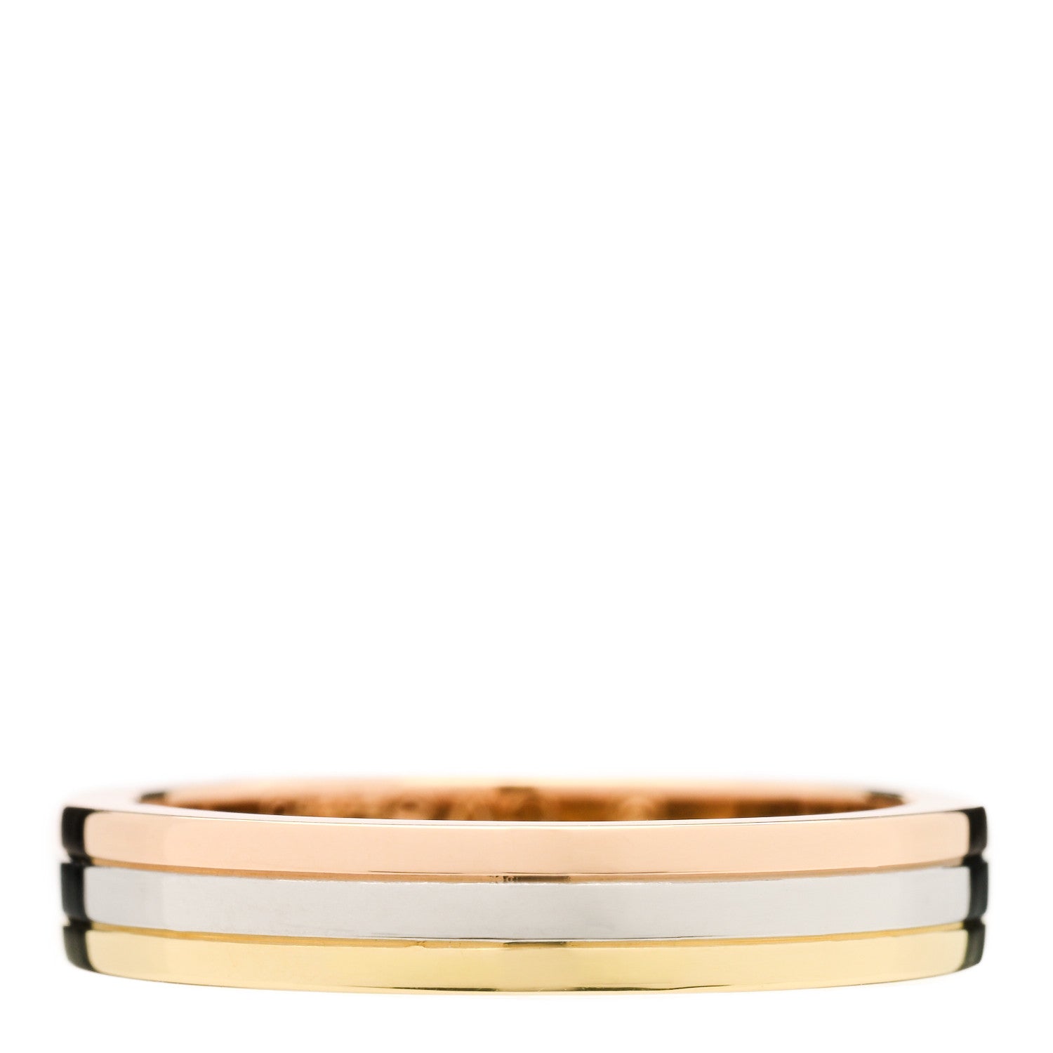 Cartier 18K Pink White Yellow Gold 3.5mm Vendome Louis Cartier Wedding Band Ring 50 5.25 3 of 4