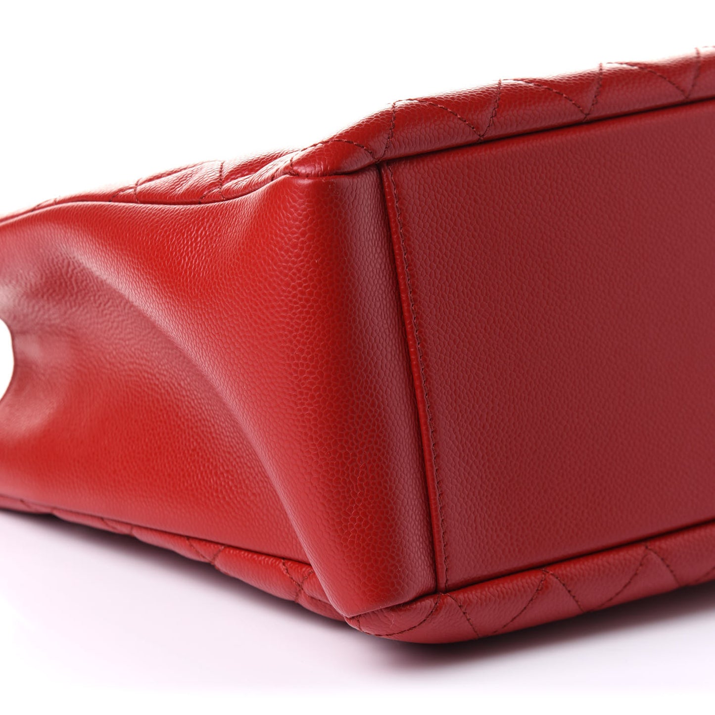 Caviar Quilted Grand Shopping Tote GST Red