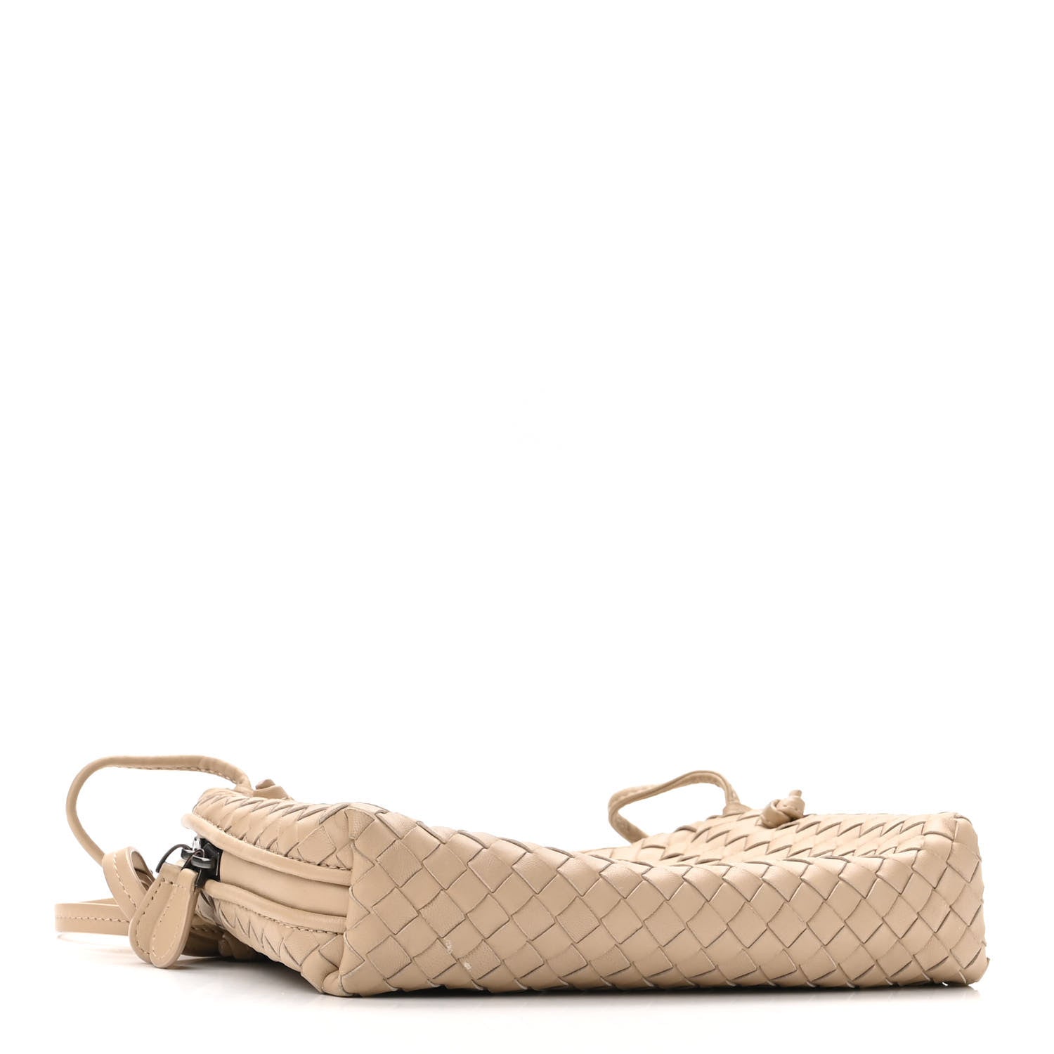 Bottega Veneta Nappa Intrecciato Nodini Crossbody Messenger Nude 3 of 9