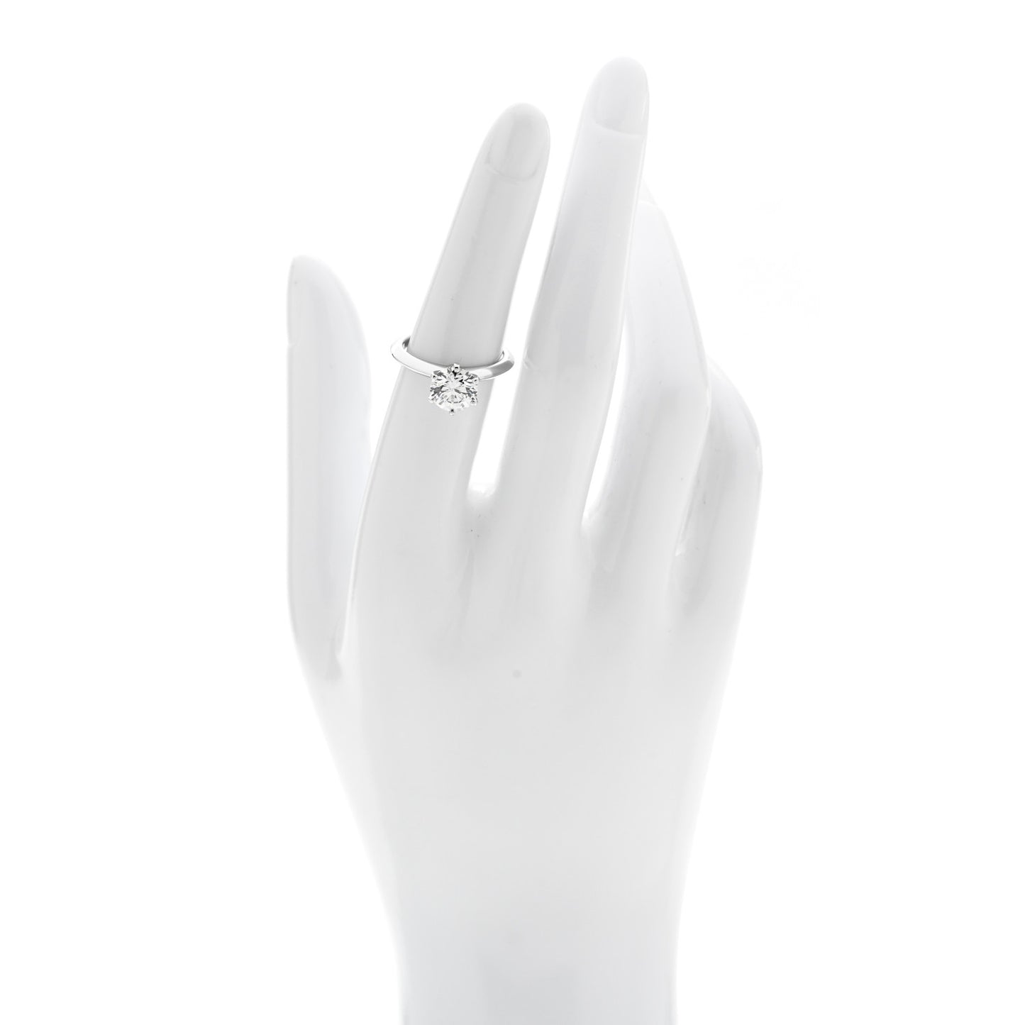 Platinum Diamond 1.67ct Solitaire Engagement Ring 51 5.75