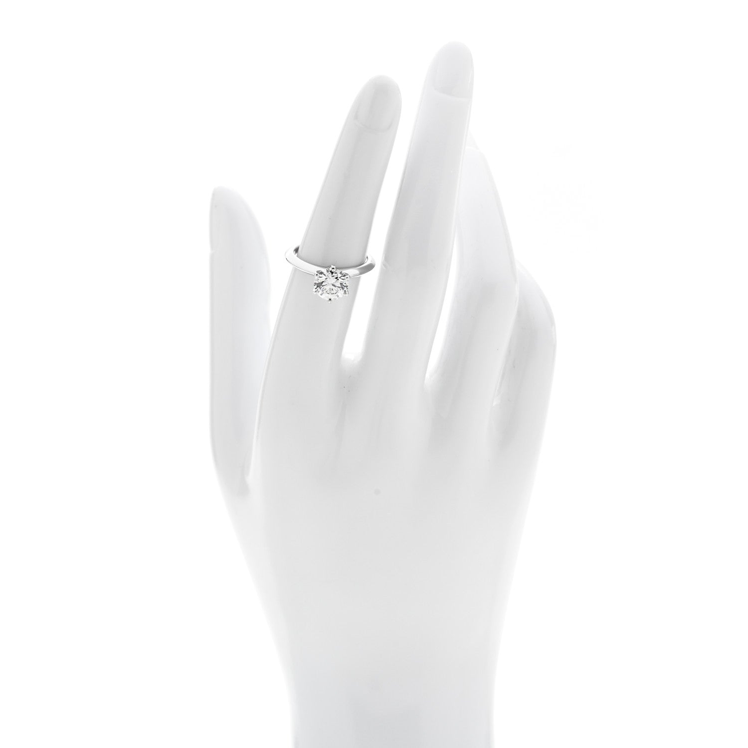 Tiffany Platinum Diamond 1.67ct Solitaire Engagement Ring 51 5.75 2 of 7