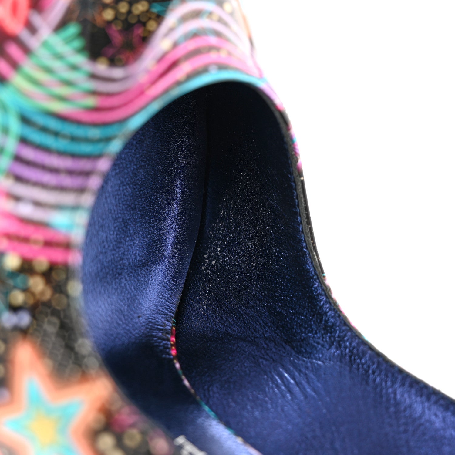 Christian Louboutin Patent Starlight Hot Chick Slingback Alta 120 Pumps 37.5 Multicolor 8 of 12