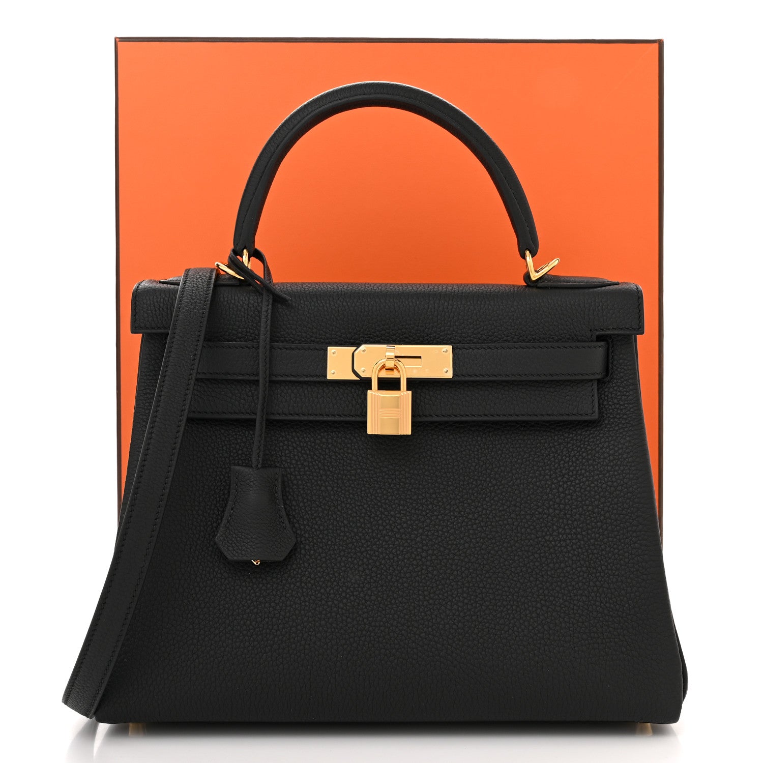 Hermes Togo Kelly Retourne 28 Black 12 of 12
