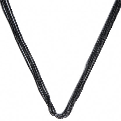David Yurman Darkened Sterling Silver Four Row Baby Box Chain Necklace 3 of 4