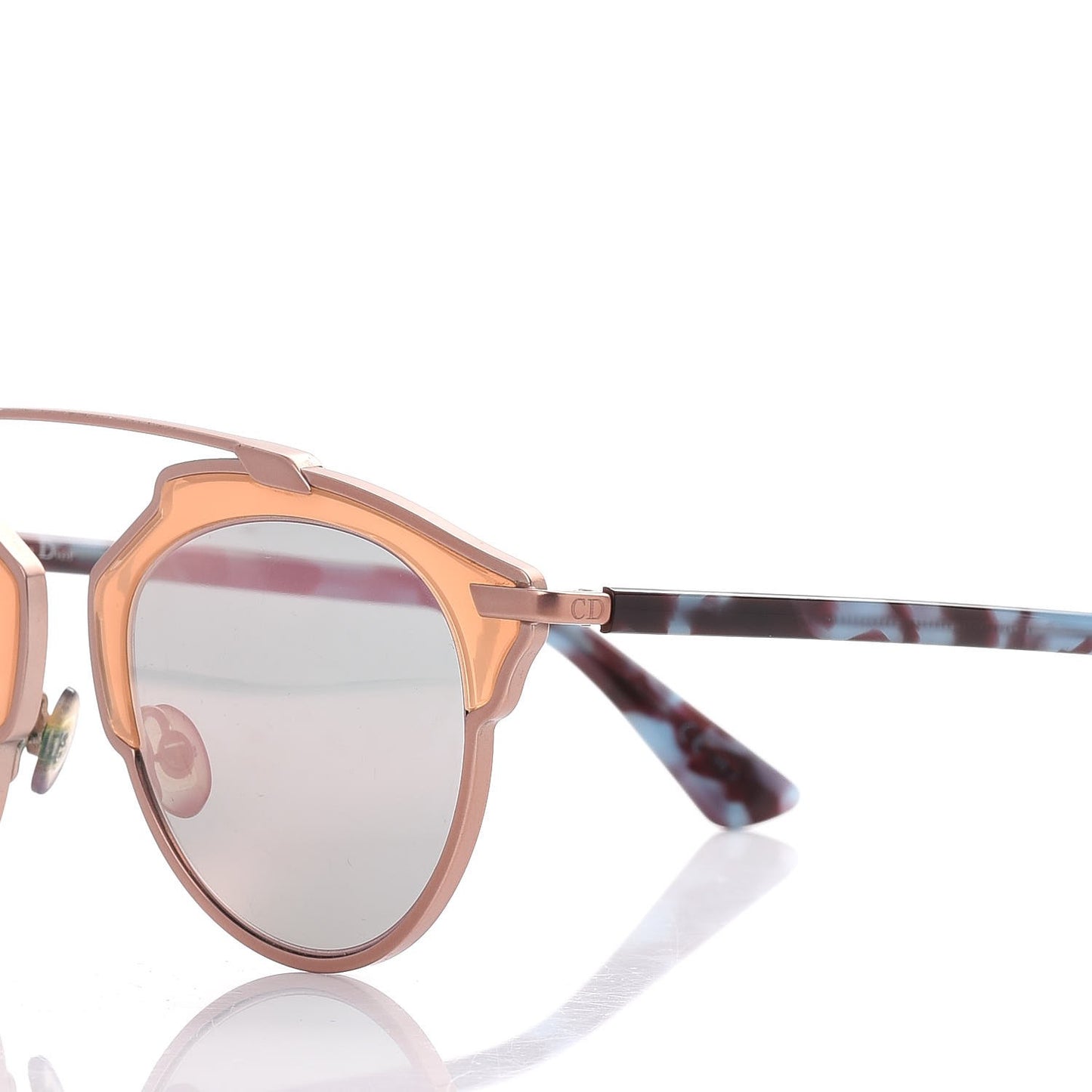 So Real Sunglasses Rose Gold Pink