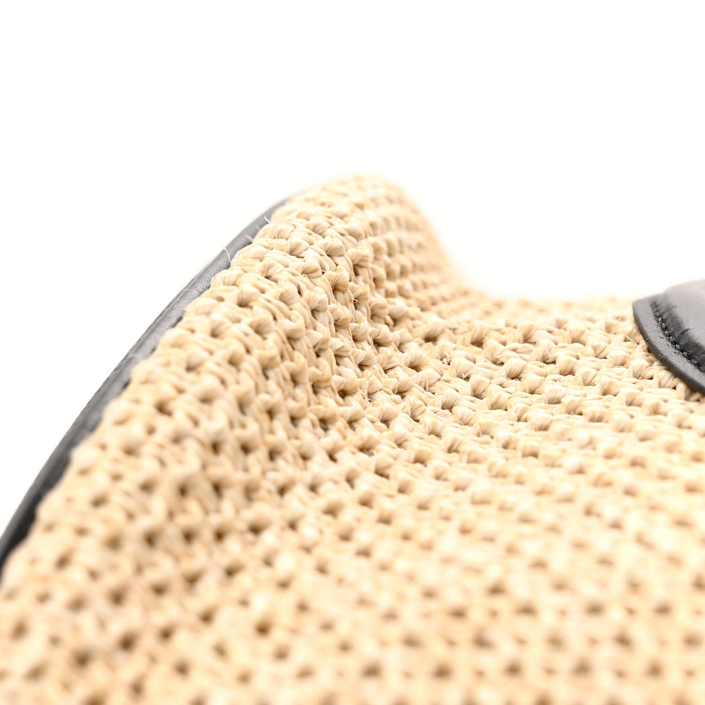Raffia Saint Jacques Tote Black