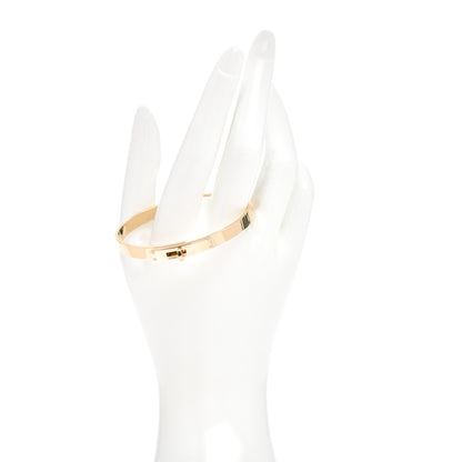 Hermes 18K Yellow Gold Diamond PM Kelly Bracelet SH 2 of 5