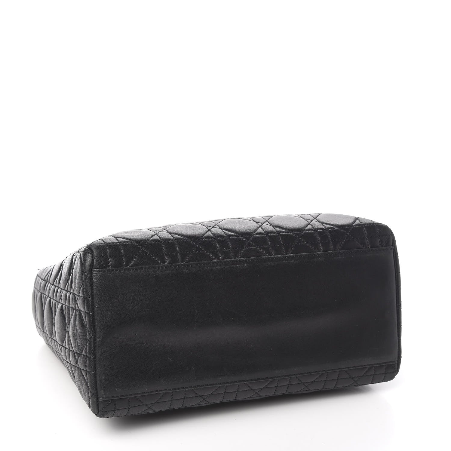 Christian Dior Lambskin Cannage Medium Lady Dior Black 4 of 10