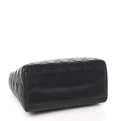Christian Dior Lambskin Cannage Medium Lady Dior Black 4 of 10