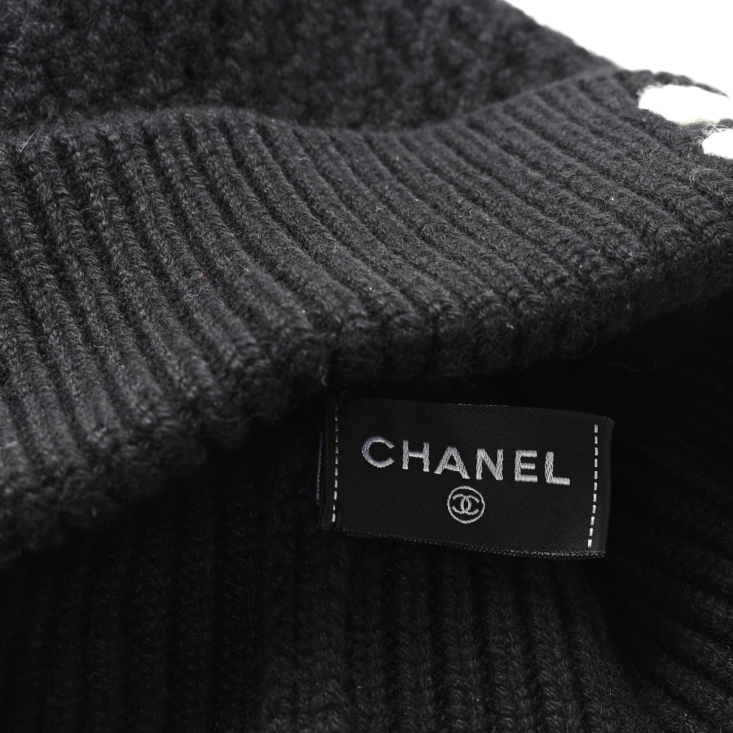 Cashmere CC Logo Beanie Hat  Black