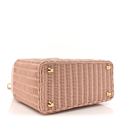 Prada Midollino Canapa Tote Pesca 4 of 9