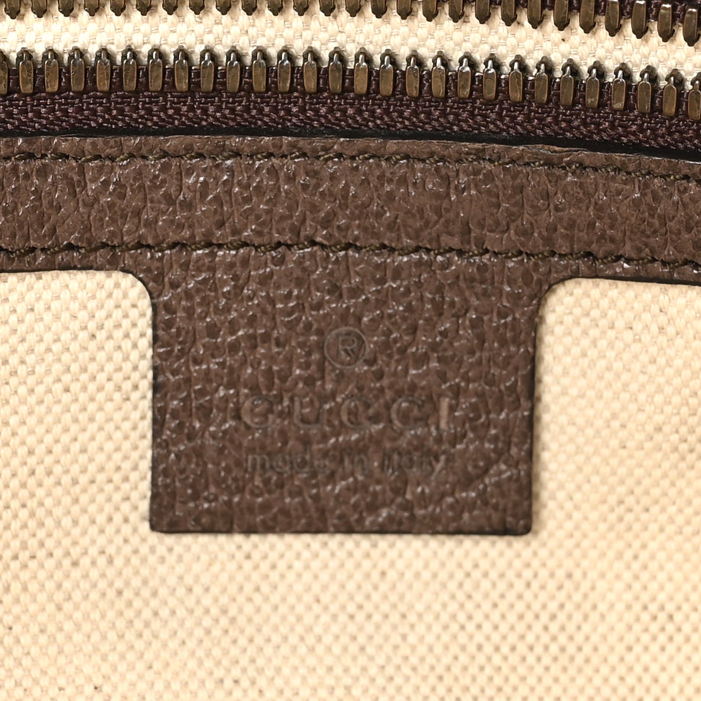 Soft GG Supreme Monogram Medium Ophidia Belt Bag Dark Brown