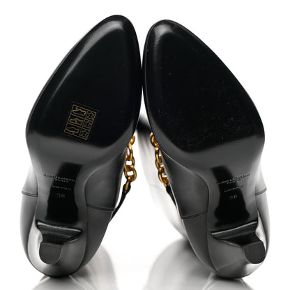 Saint Laurent Smooth Calfskin Le Maillon 95 Boots 38 Black 5 of 8