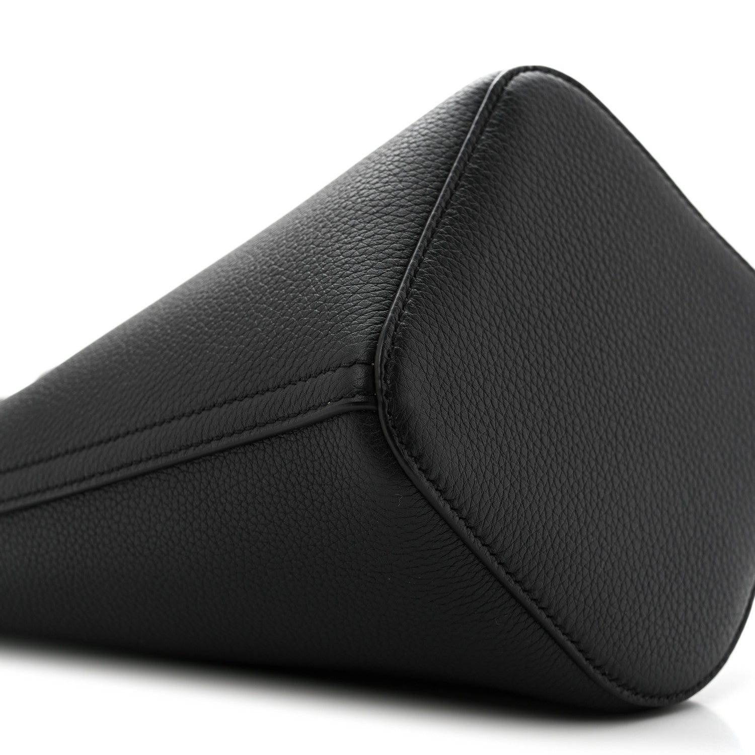 Loewe Soft Grained Calfskin Mini Pebble Bucket Bag Black 9 of 10