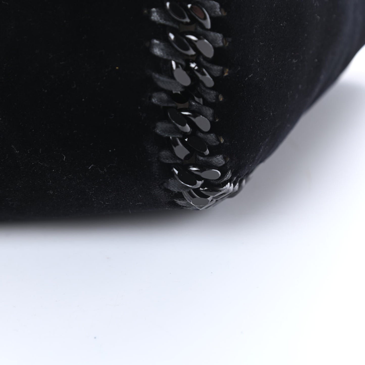 Velvet Falabella Reversible Mini Fold Over Tote Black