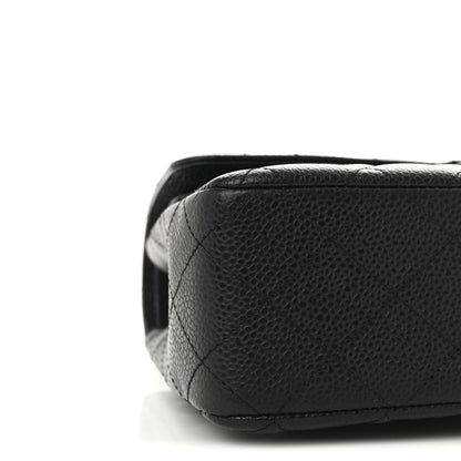 Chanel Caviar Quilted Medium Double Flap Black 9 of 11