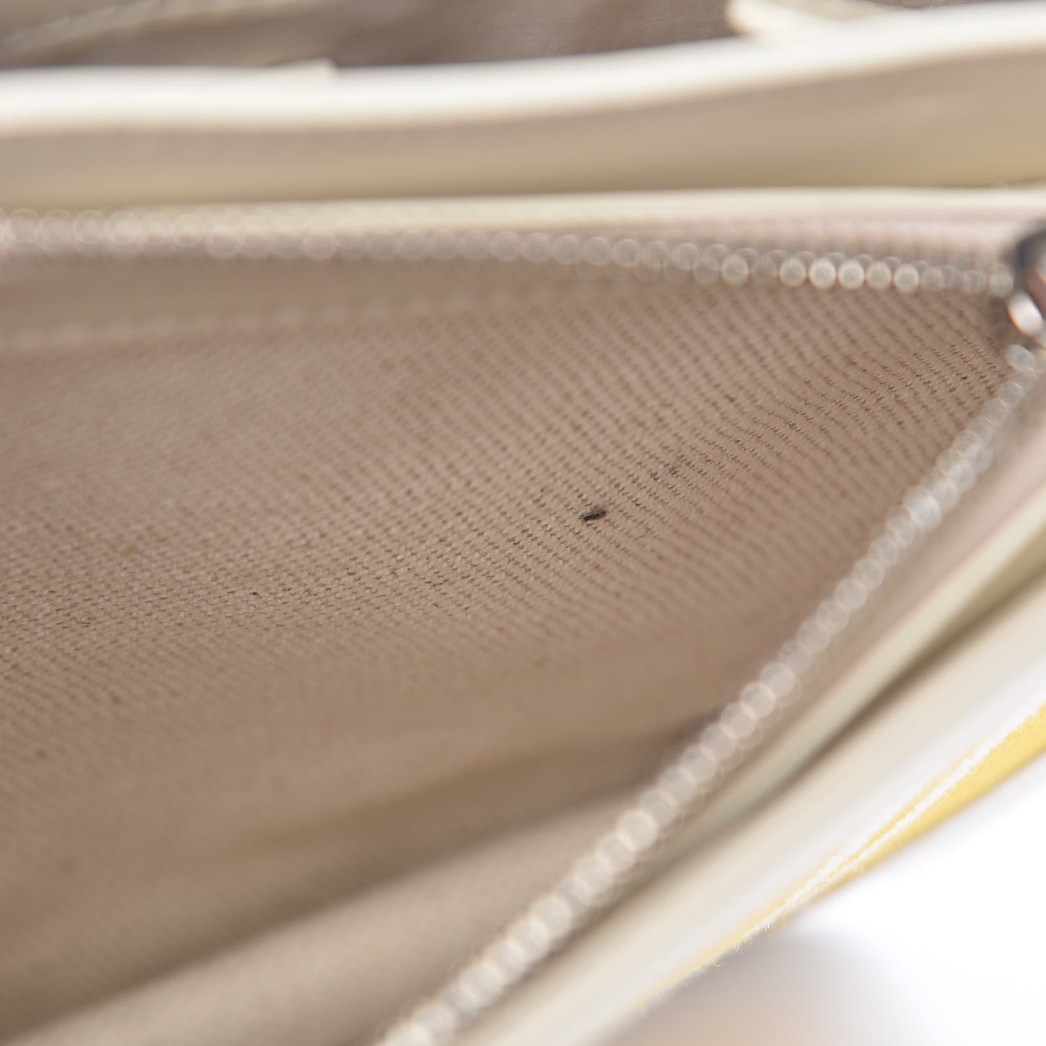 Balenciaga Cotton Canvas Striped Pochette Crossbody Bag Yellow 11 of 14