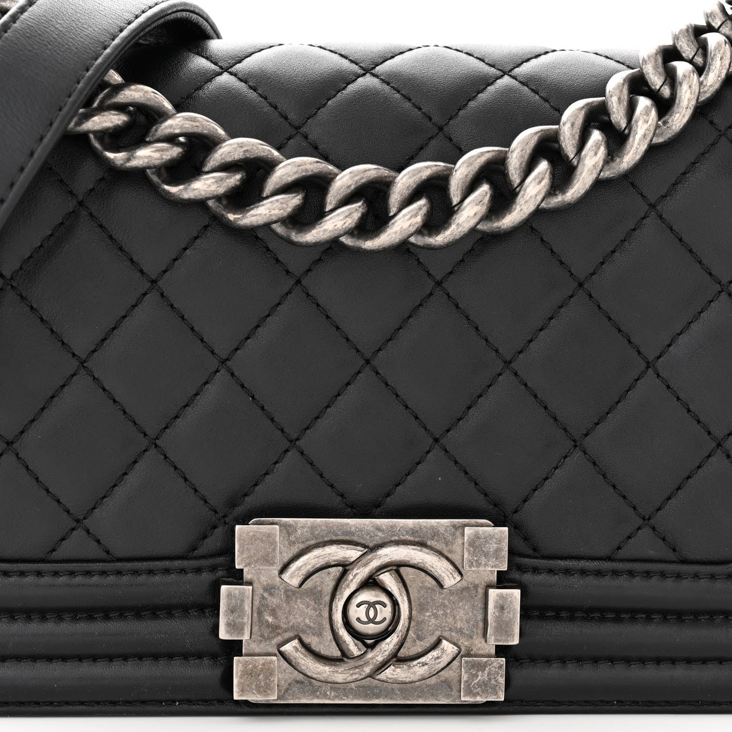 Chanel Calfskin Quilted Small Boy Flap Black 8 of 12