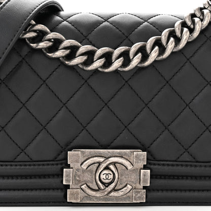 Chanel Calfskin Quilted Small Boy Flap Black 8 of 12