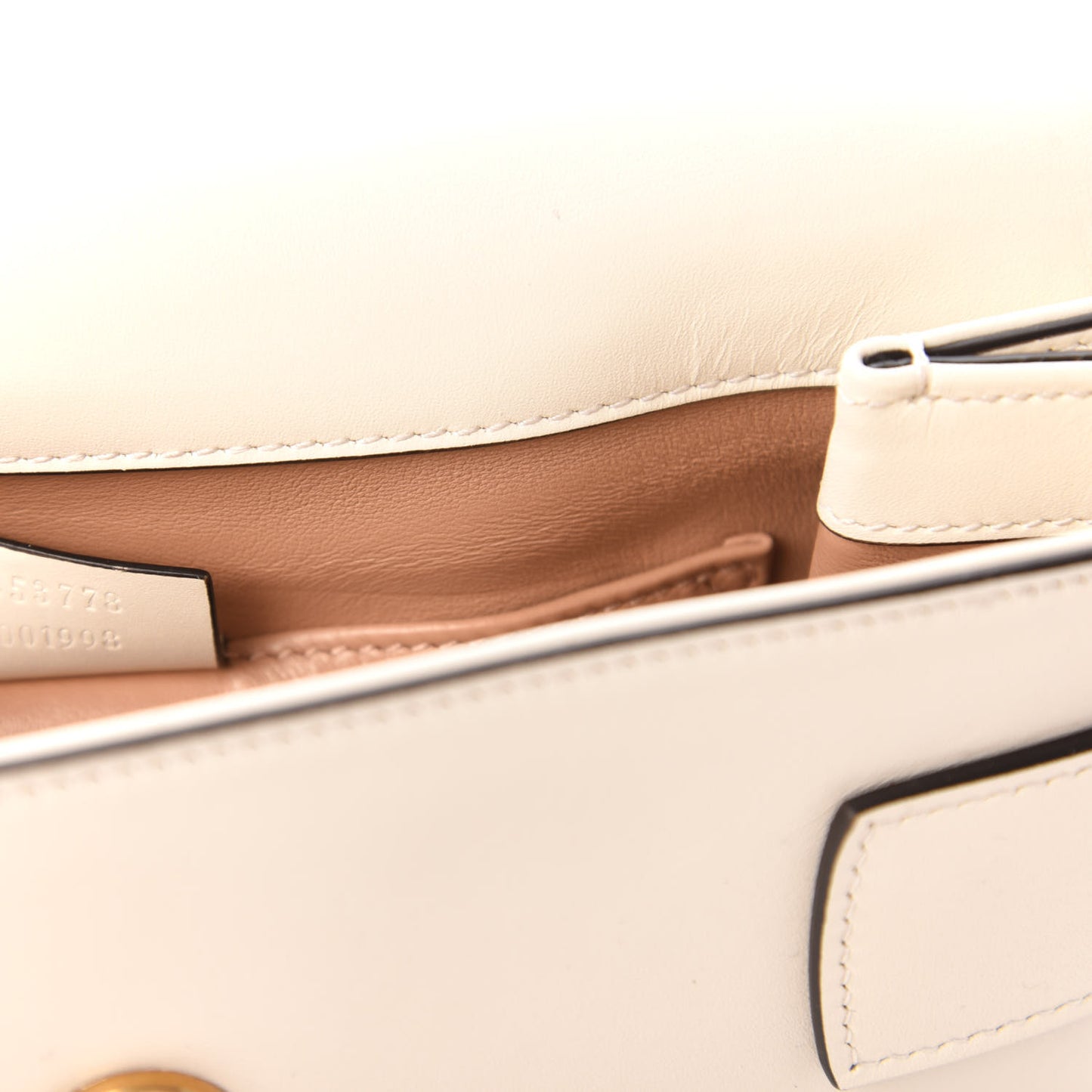 Nappa Pearl Studded Mini Queen Margaret Broadway Shoulder Bag Mystic White