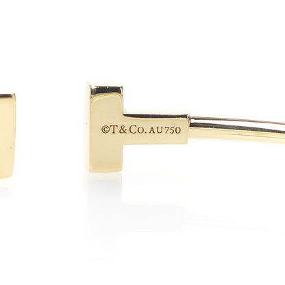 Tiffany 18K Yellow Gold Narrow T Wire Bracelet 4 of 4