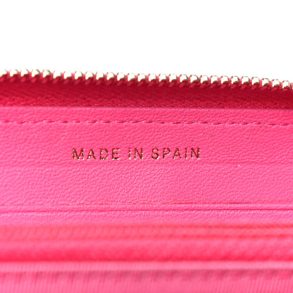 Chanel Lambskin Quilted Small Zip Around Wallet Pink 8 of 14