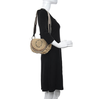 Stella McCartney Raffia Crochet Shoulder Bag Natural 2 of 9