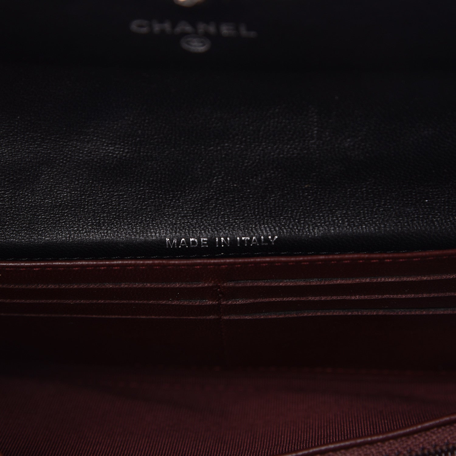 Chanel Lambskin Quilted Large Gusset Flap Wallet Black 7 of 8