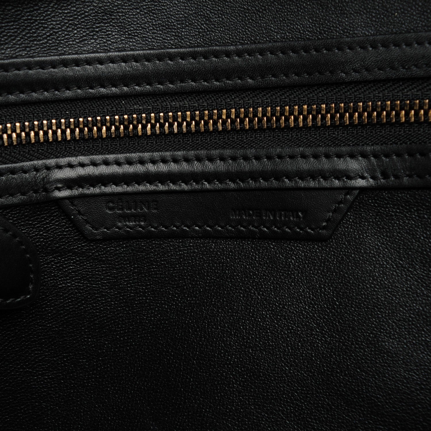 Celine Textured Calfskin Mini Tri-Color Luggage Olive 7 of 8