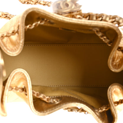 Chanel Metallic Caviar Quilted Mini Chanel 25 Handbag Gold 5 of 11